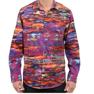 Robert Graham LIMITED EDITION Captains Desert 2XL #151/1025 Bold Long Sleeve